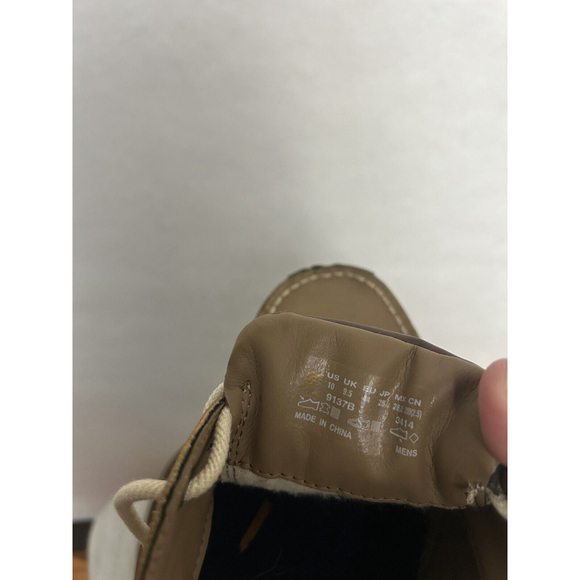 Timberland Men's 10 Ortholite Beige Loafer Style Boat Deck Shoes - Picture 8 of 9